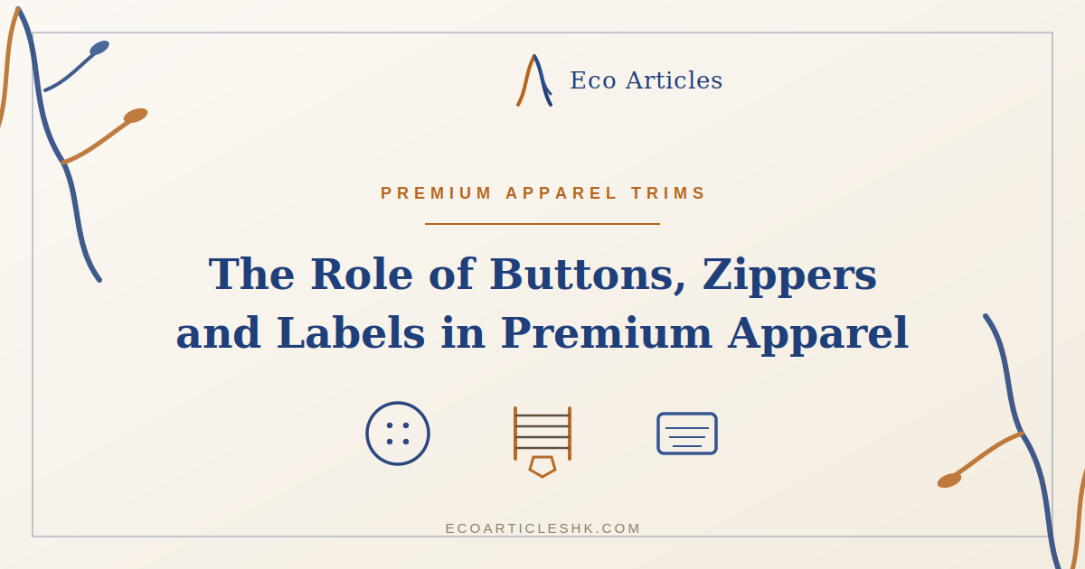 The Role of Buttons, Zippers and Labels in Premium Apparel