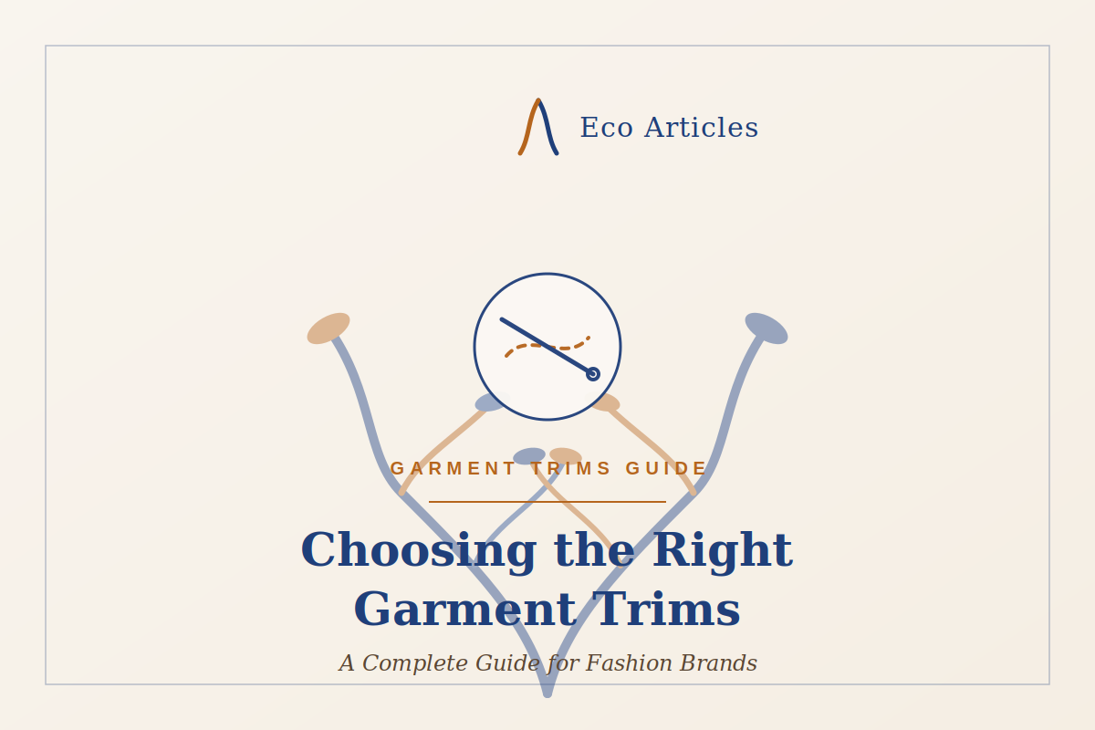 Choosing the Right Garment Trims: A Complete Guide for Fashion Brands